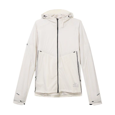 Nike Solid Color Breathable Running Training Jacket in Light Beige CU7890-104