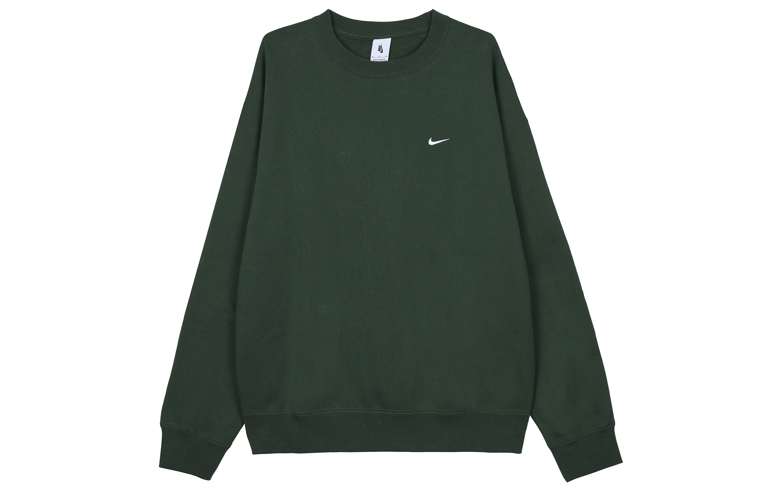 Nike Solid Color Casual Loose Crewneck Sweatshirt Asia Edition Green () DX1362-323