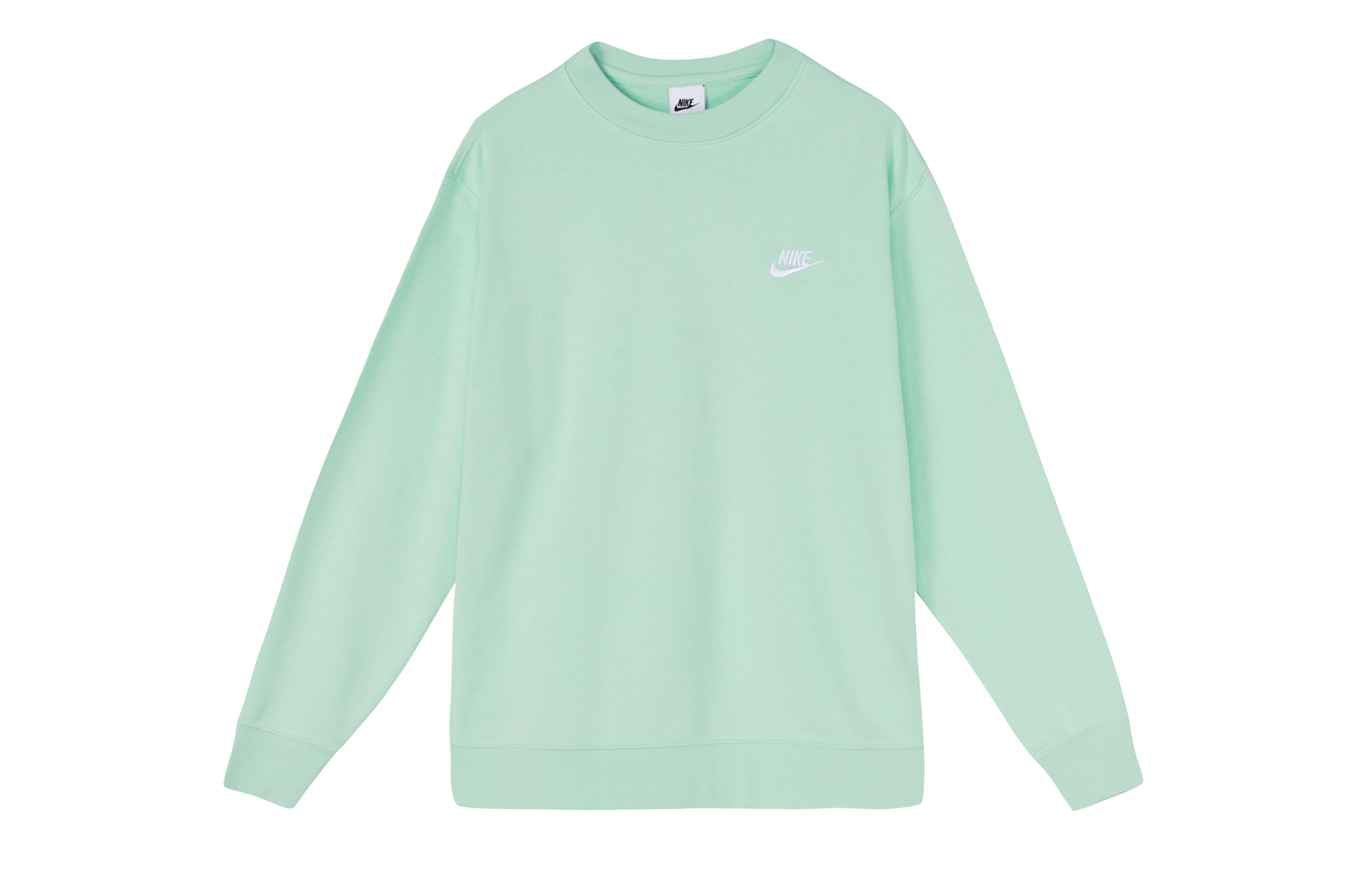 Nike Solid Color Crewneck Pullover Sweatshirt - Green BV2667-379