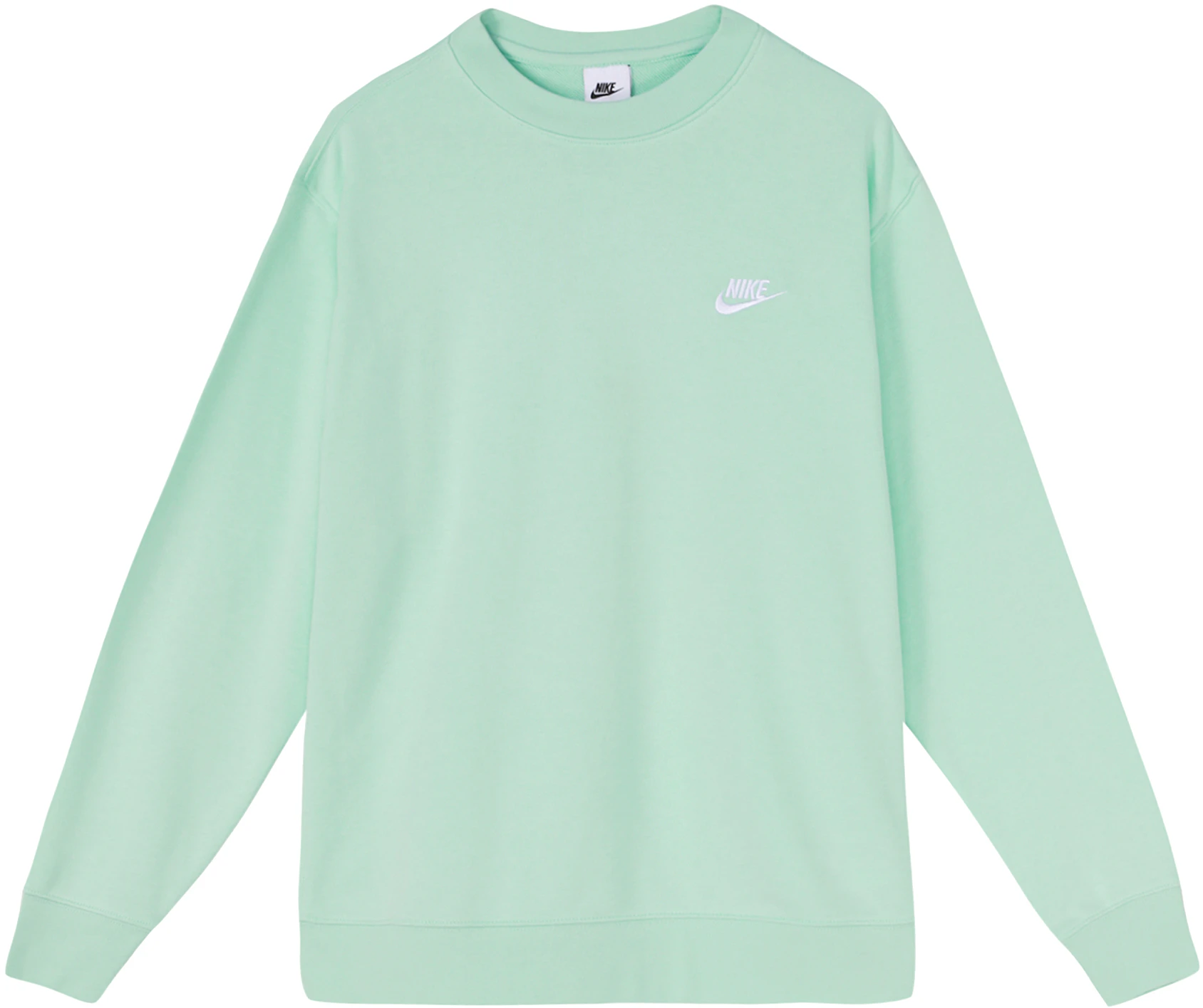 nike-solid-color-crewneck-pullover-sweatshirt-green-bv-2667-379