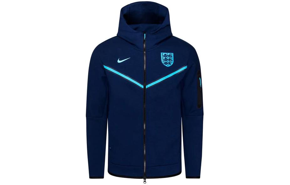 Nike Solid Color Full-Zip Hoodie Jacket Blue DH4771-492