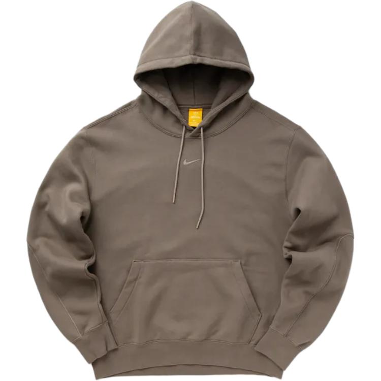 Nike Solid Color Logo Embroidered Hoodie Men’s Brown FN7659-040