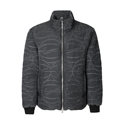 Nike Solid Color Stand Collar Zip-Up Warm Casual Jacket FB7102-010