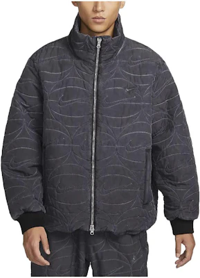 Nike Solid Color Stand Collar Zip-Up Warm Casual Jacket FB7102-010 Order Nike Solid Color Stand Collar Zip-Up Warm Casual Jacket FB7102-010