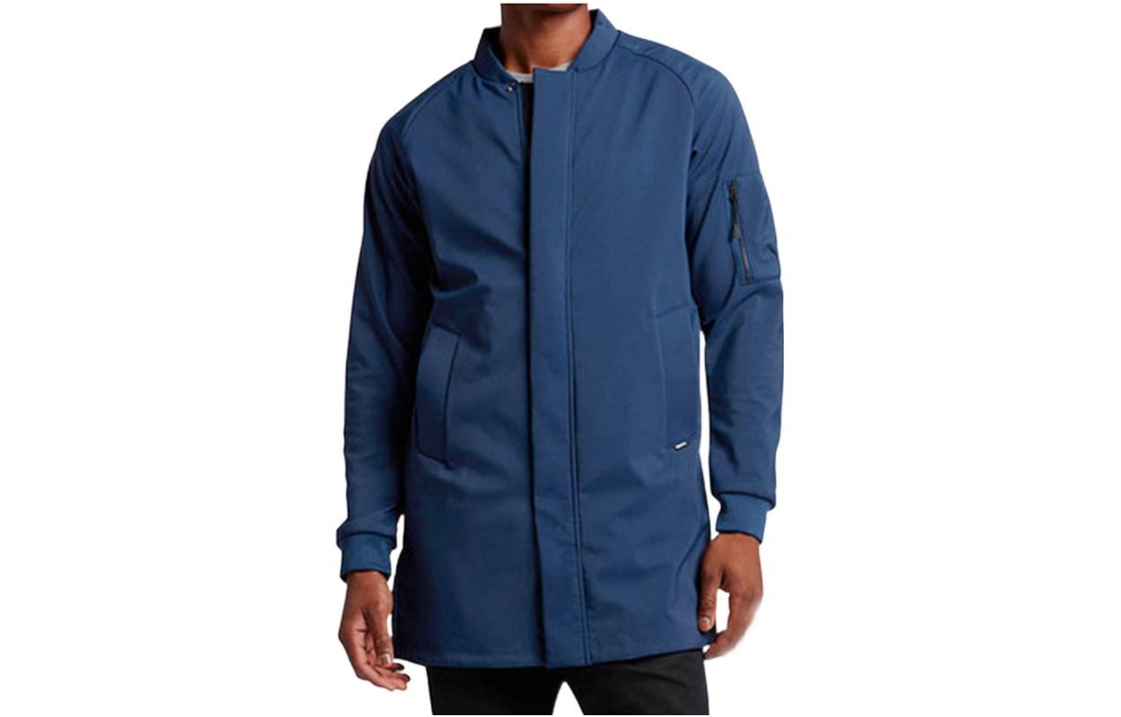 Nike Solid Color Track Jacket with Sleeve Zipper Pocket Detail - Blue 822239-423