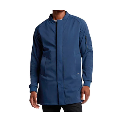 Nike Solid Color Track Jacket with Sleeve Zipper Pocket Detail - Blue 822239-423