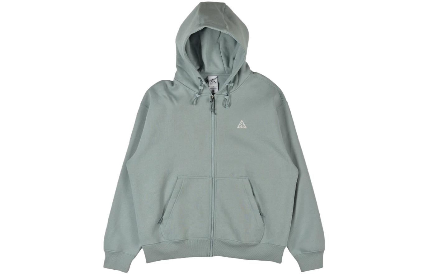 Nike Solid Color Zip-Up Hoodie Jacket - Grey DH3089-366