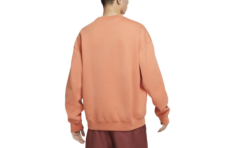 Lookbook Nike Solid Fleece Crewneck Sweatshirt Soft Orange DA0318-863