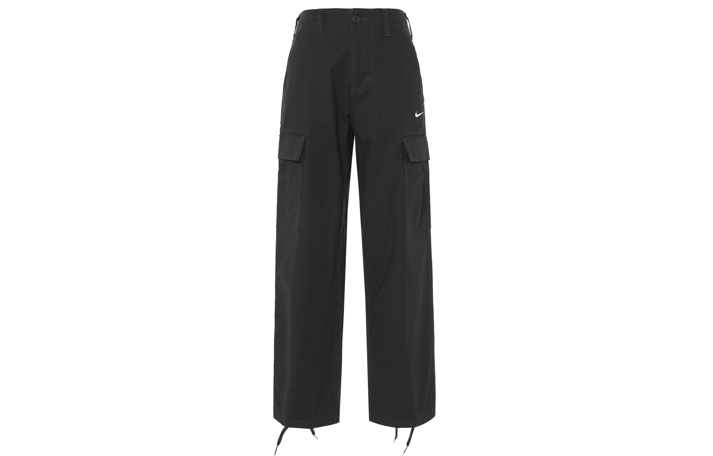 Nike Solid High-Waist Multi-Pocket Cargo Pants Black FD0402-010