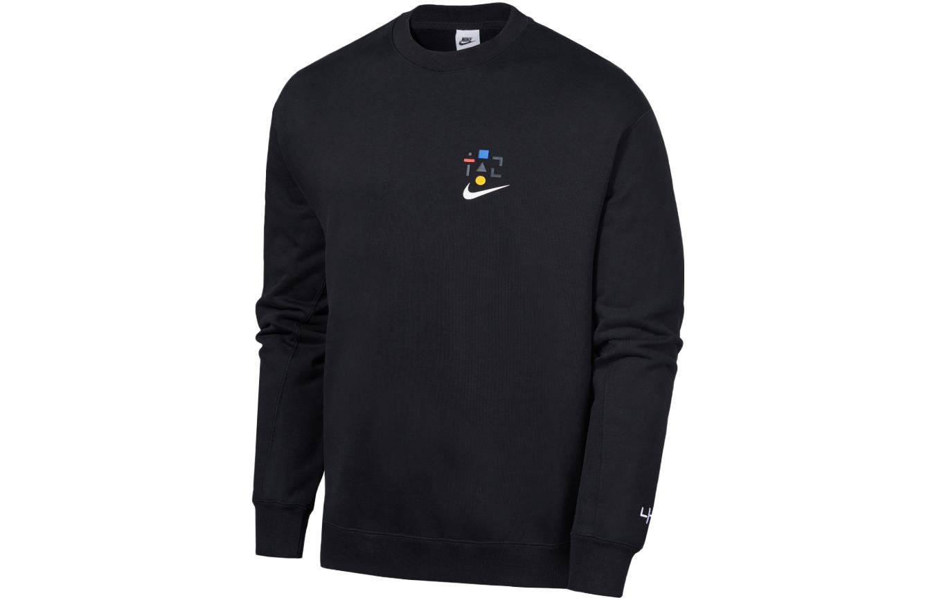 Nike Solid Logo Crewneck Long Sleeve Sweatshirt Black DO3423-010