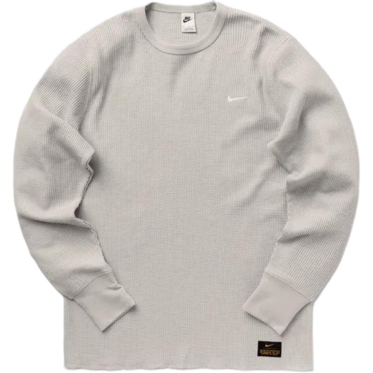 Nike Solid Logo Crewneck Pullover Sweater Grey () DX0894-012