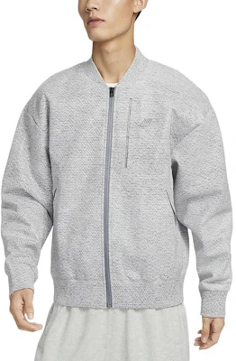 Nike Solid Logo Embroidered Baseball Collar Zip Jacket Smoke Grey DQ4269-077 Purchase Nike Solid Logo Embroidered Baseball Collar Zip Jacket Smoke Grey DQ4269-077
