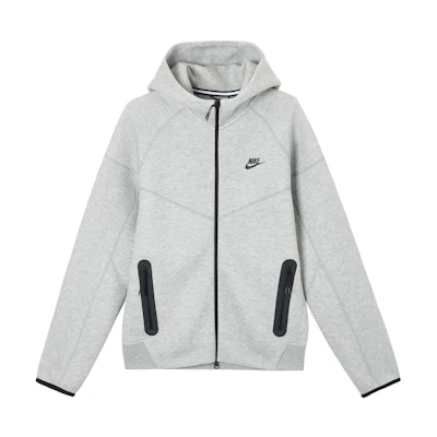 Nike Solid Logo Hoodie Jacket Dark Gray FB7921-063