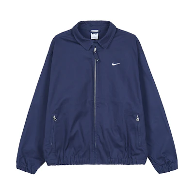Nike Solid Logo Navy Blue Skateboarding Coach Jacket Unisex DQ6335-410