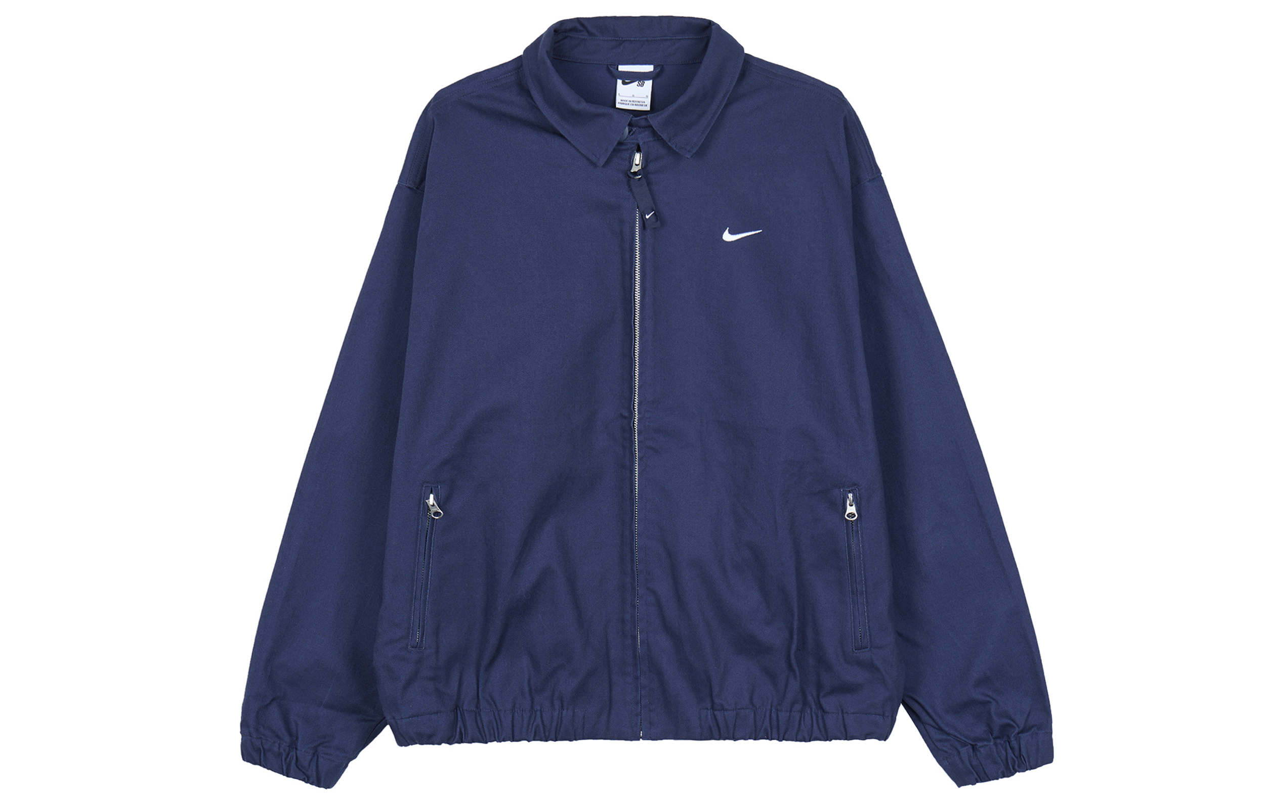Nike Solid Logo Navy Blue Skateboarding Coach Jacket Unisex DQ6335-410 圖 2
