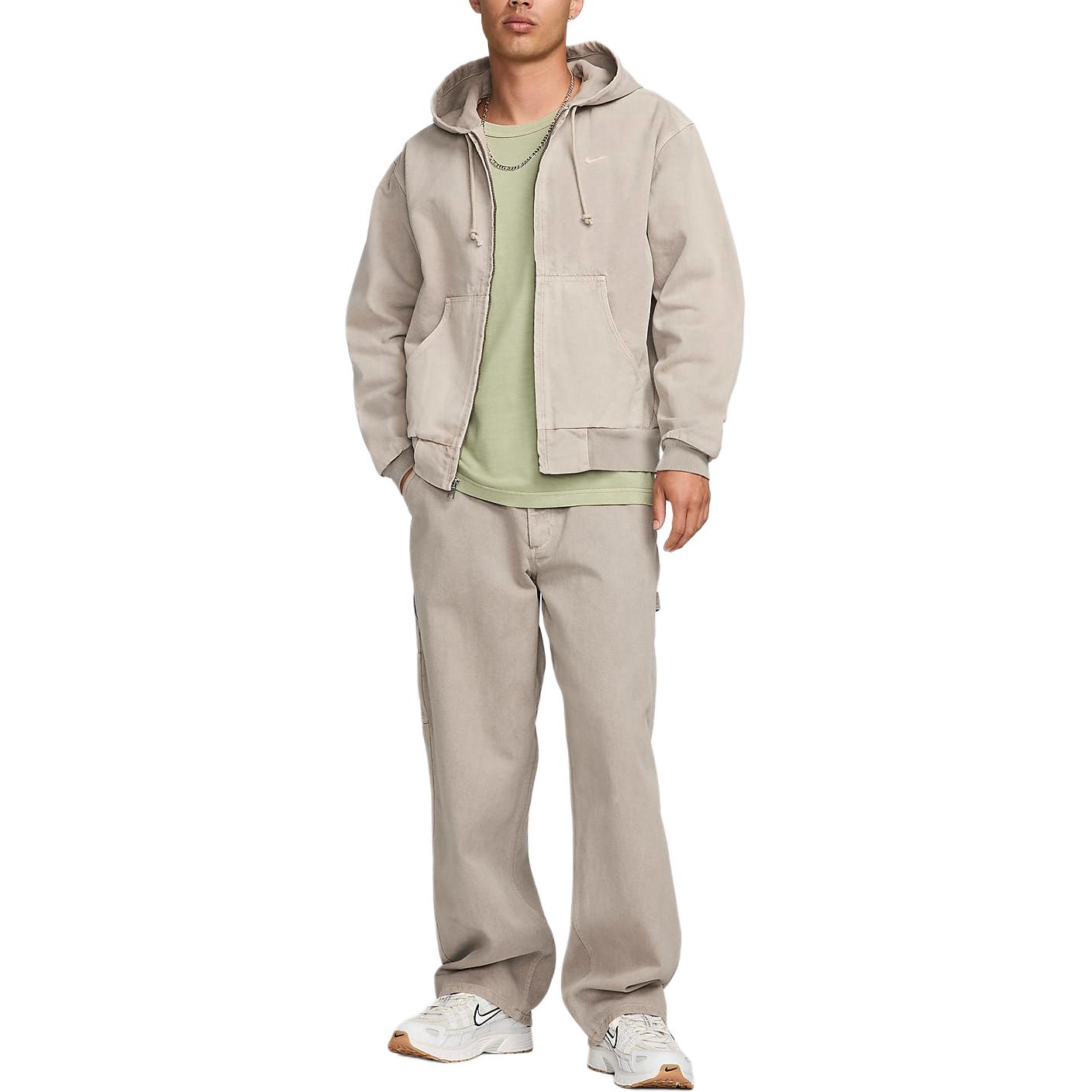 Nike Solid Logo Outdoor Sports Zip Hoodie Jacket Ironstone Grey FZ6576-014 圖 2