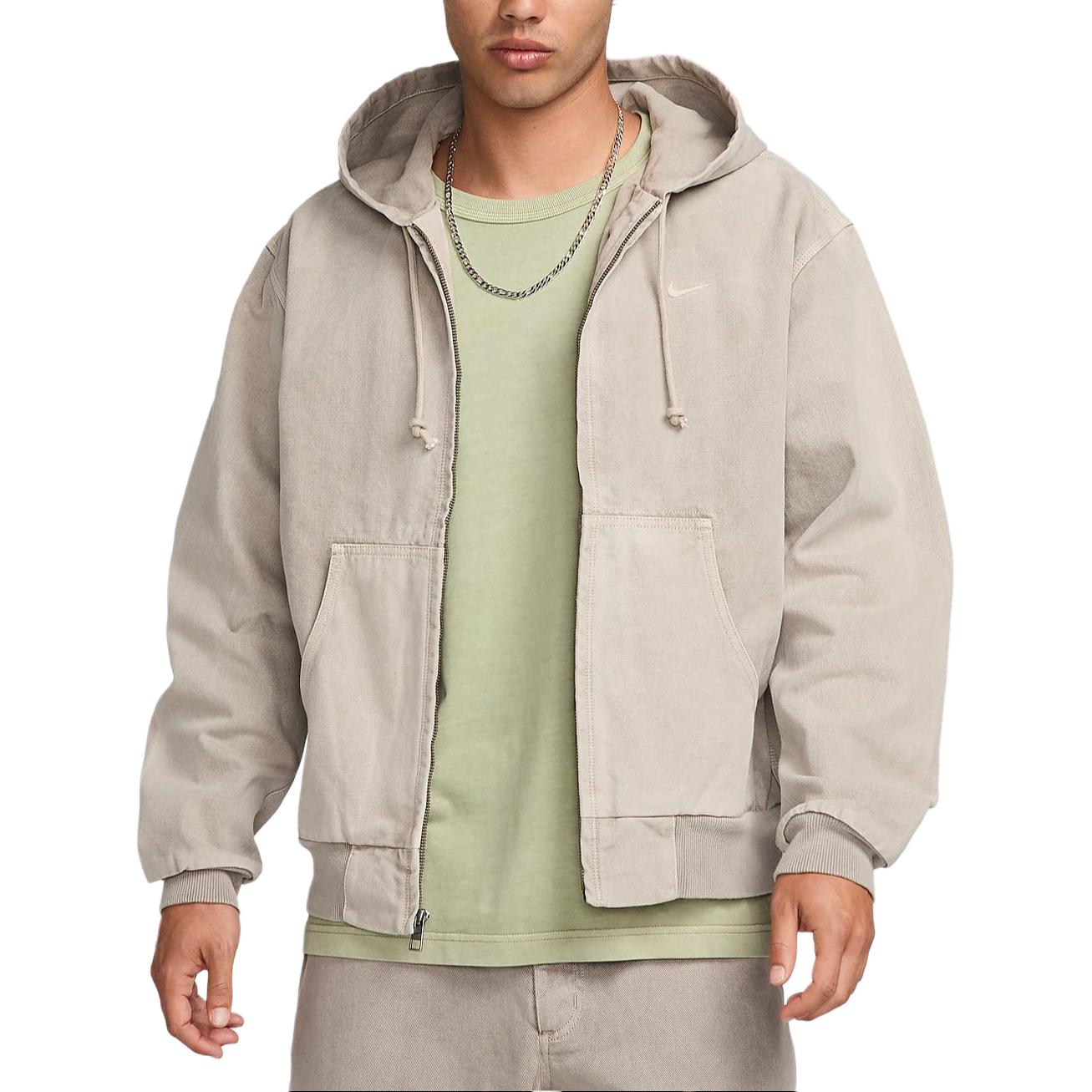 Nike Solid Logo Outdoor Sports Zip Hoodie Jacket Ironstone Grey FZ6576-014 圖 3