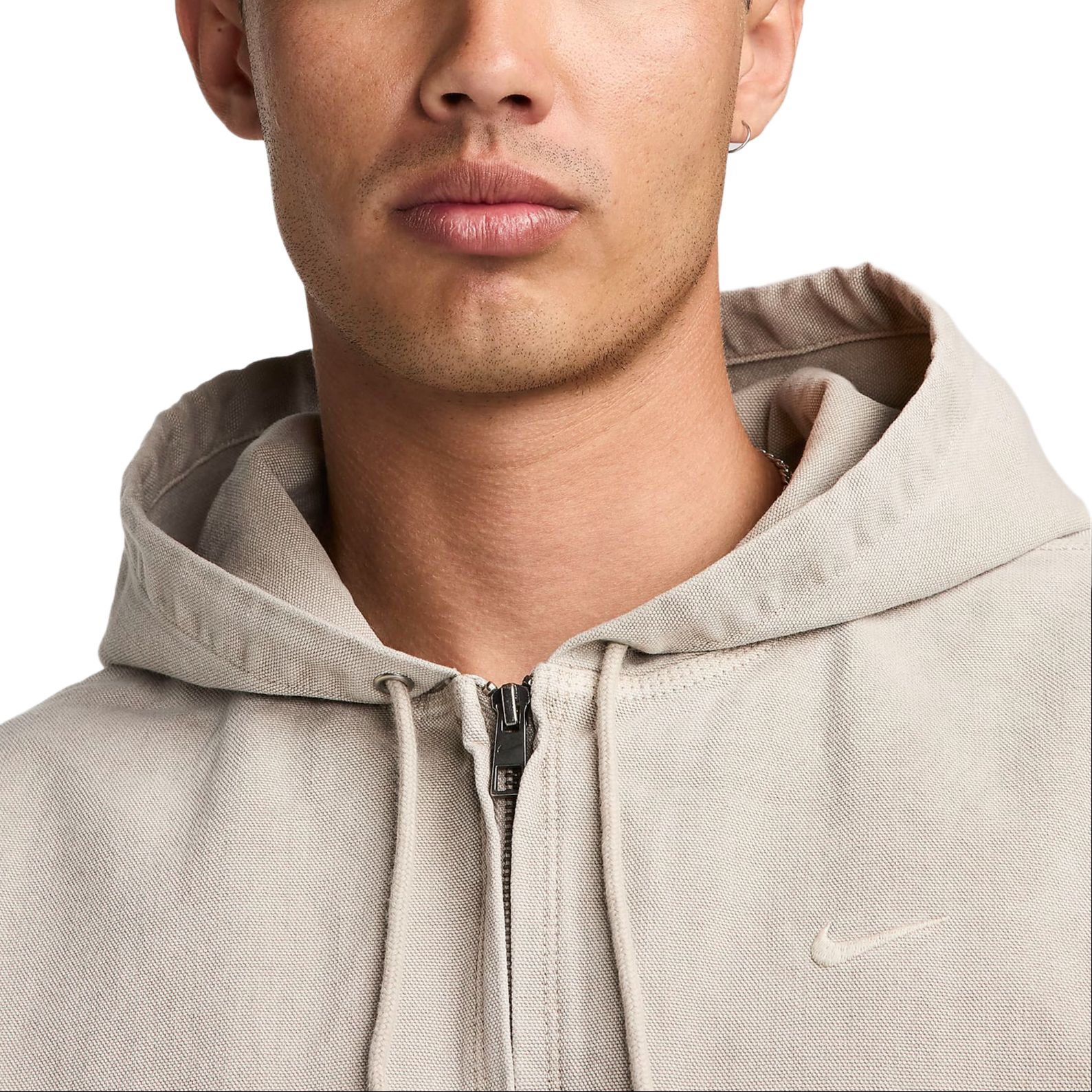 Nike Solid Logo Outdoor Sports Zip Hoodie Jacket Ironstone Grey FZ6576-014 圖 5