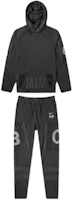 Nike Solid Logo Print Hoodie and Sweatpants Set Spring Black/Black BV7138-010 Nike Solid Logo Print Hoodie and Sweatpants Set Spring Black/Black BV7138-010