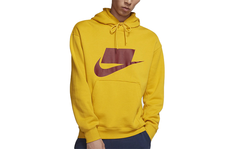 Nike Solid Logo Pullover Sweatshirt Dark Sulfur BV4541-743