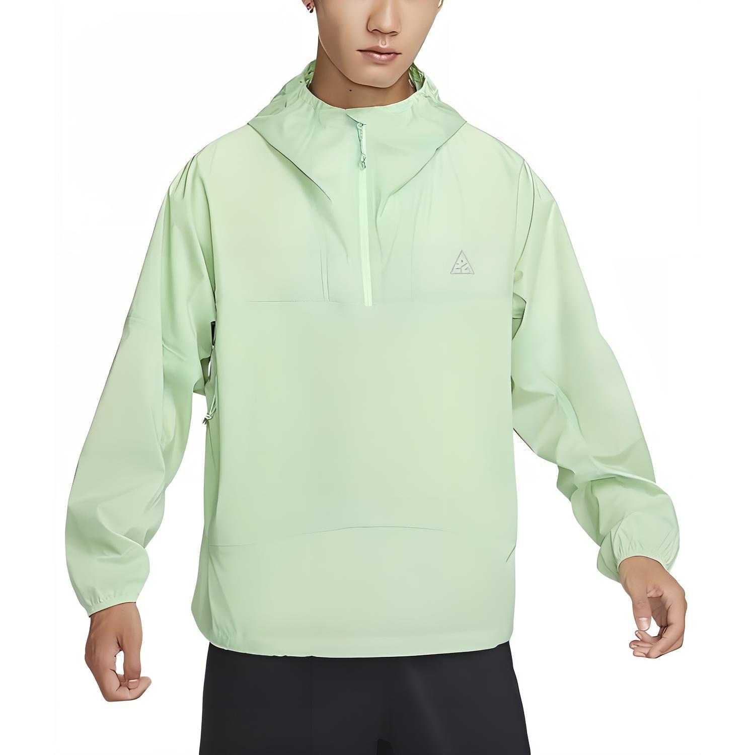 Nike Solid Windbreaker Woven Hooded Jacket Green FQ3063-376 圖 2