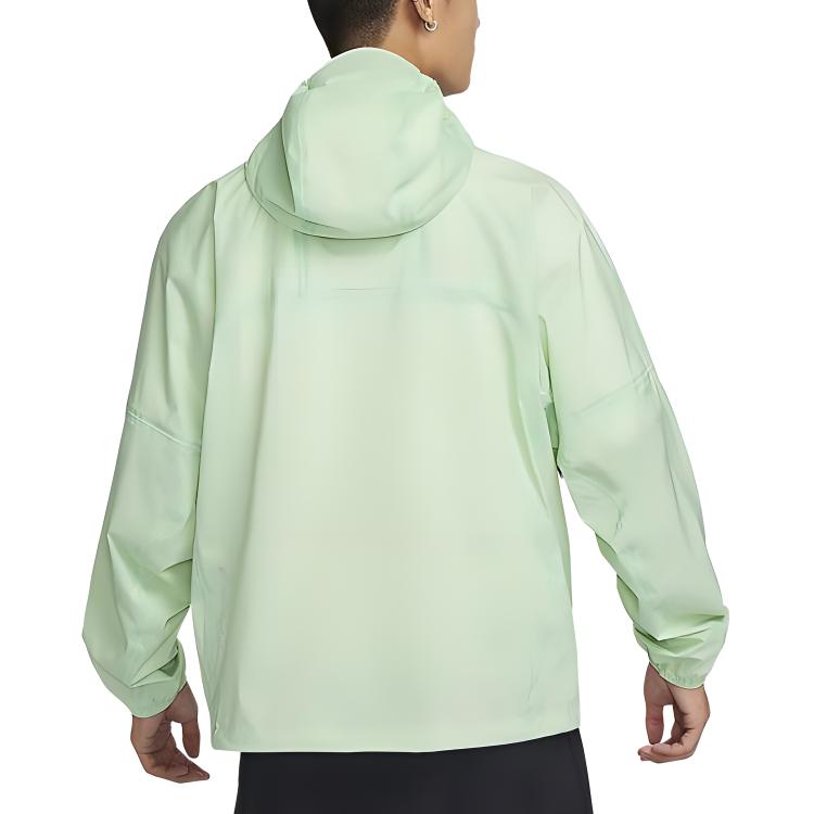 Nike Solid Windbreaker Woven Hooded Jacket Green FQ3063-376 圖 3