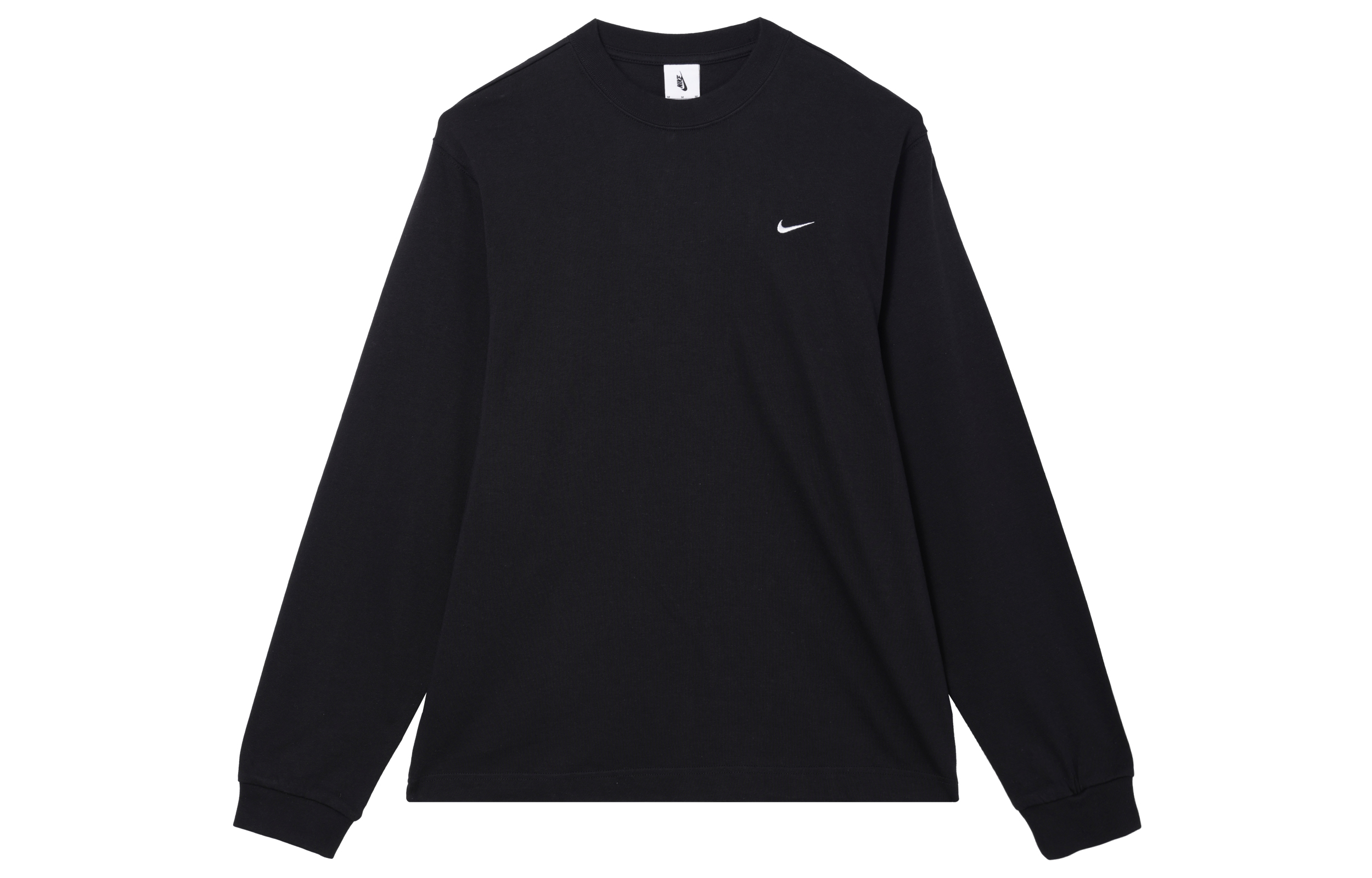Nike Solo Swoosh Black Crewneck Pullover Sweatshirt DX0885-010