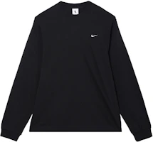 Nike Solo Swoosh Black Crewneck Pullover Sweatshirt DX0885-010 Nike Solo Swoosh Black Crewneck Pullover Sweatshirt DX0885-010