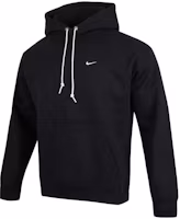 Nike Solo Swoosh Black Hoodie Mens Pullover Embroidered Logo Long Sleeve DX1356-010 Nike Solo Swoosh Black Hoodie Mens Pullover Embroidered Logo Long Sleeve DX1356-010