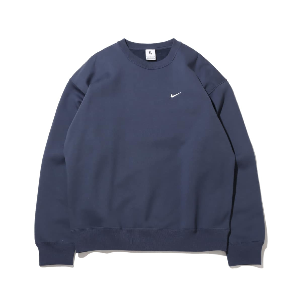 Nike Solo Swoosh Crewneck Sweatshirt Lightning Blue Fleece Thickened Casual DX1362-437