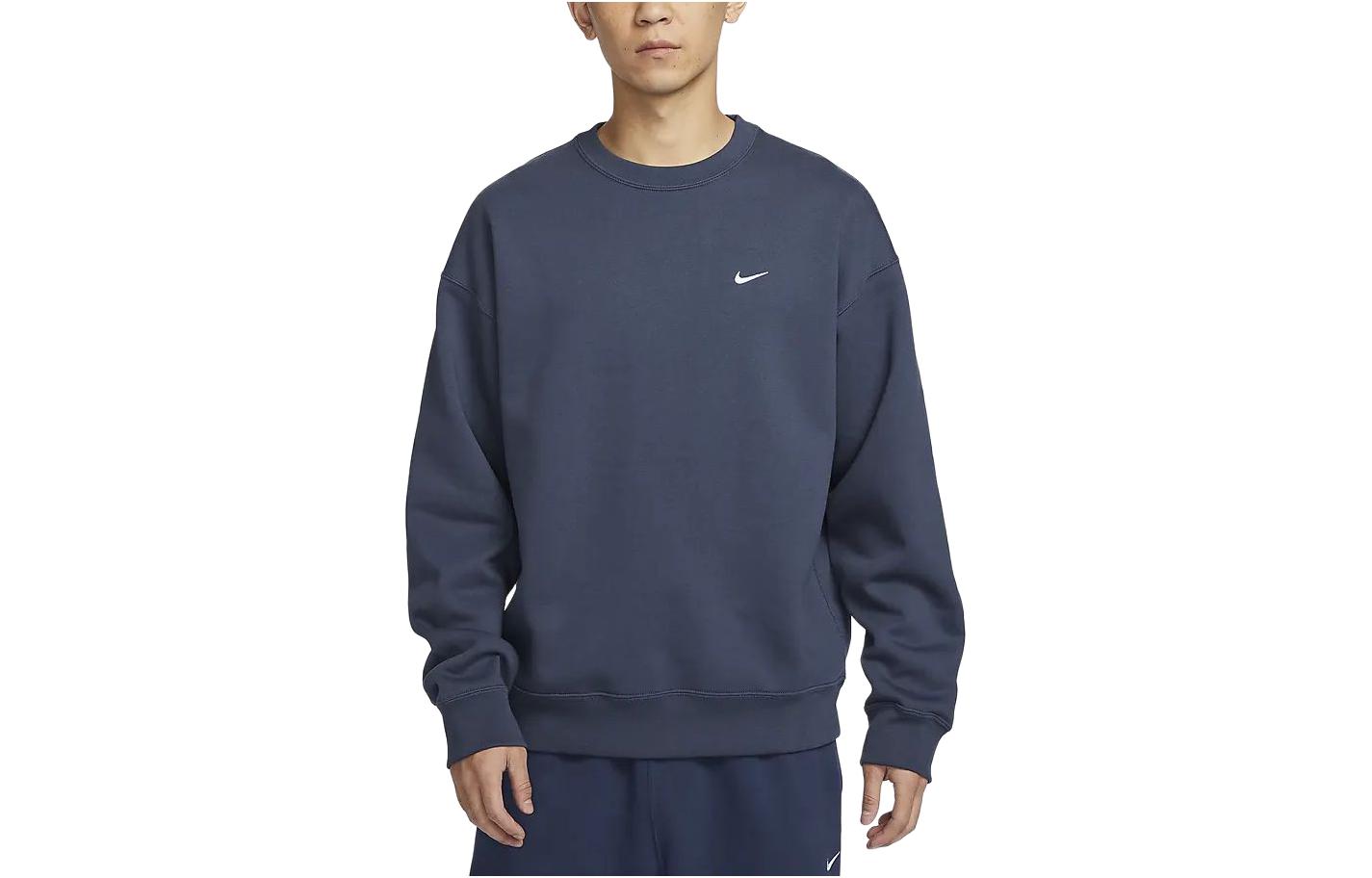 Order Nike Solo Swoosh 經典休閒厚刷毛圓領衫 閃電藍 DX1362-437