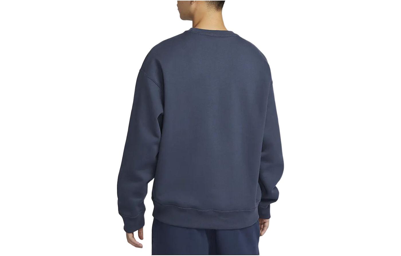 Lookbook Nike Solo Swoosh 經典休閒厚刷毛圓領衫 閃電藍 DX1362-437