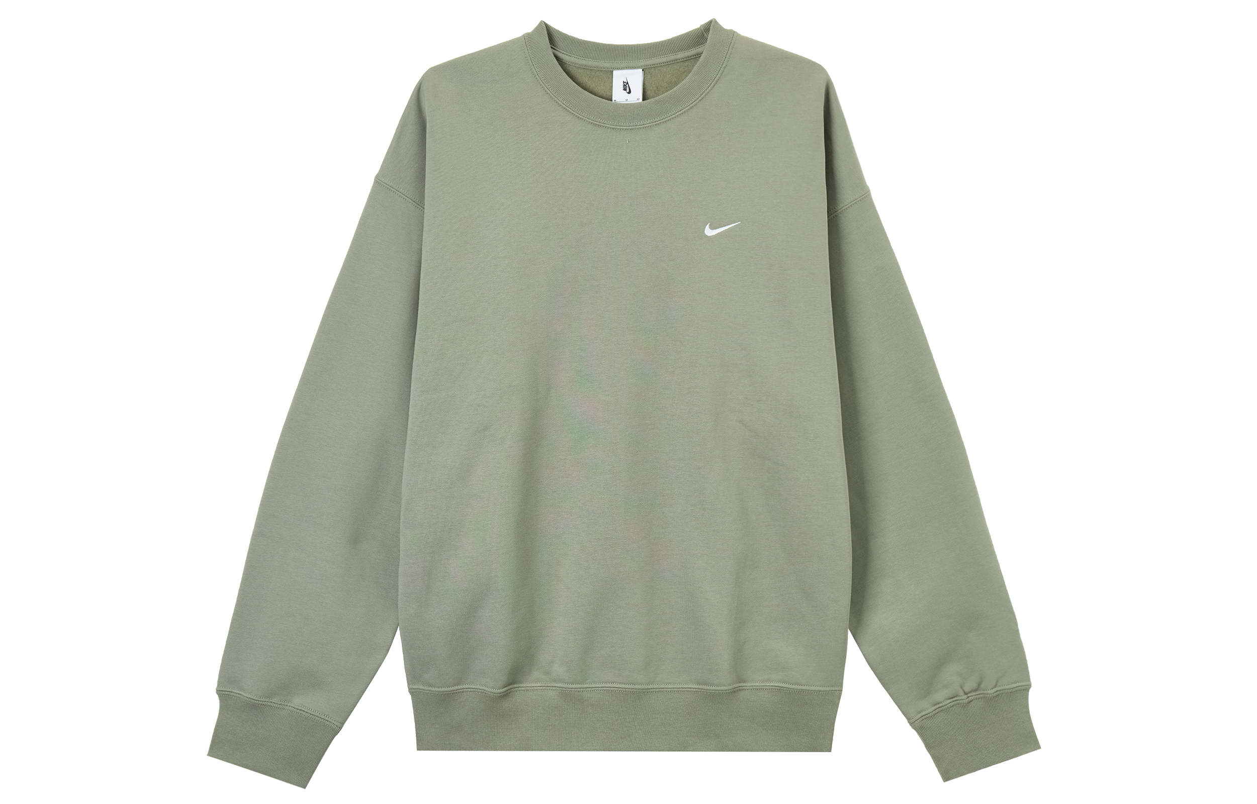 Nike Solo Swoosh Crewneck Sweatshirt Men’s Light Olive/White - Stylish & Versatile DX1361-320