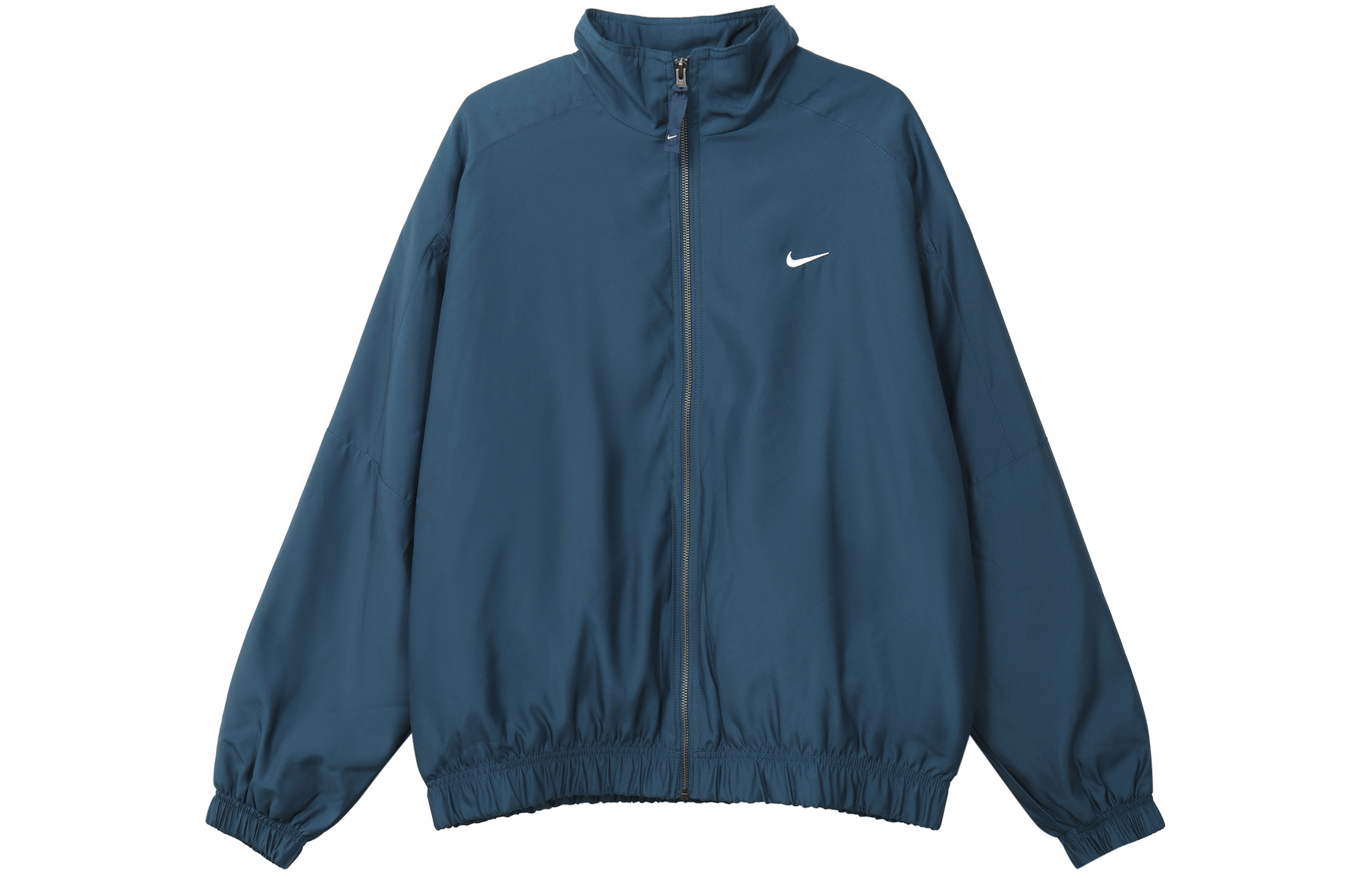 Buy Nike Solo Swoosh Embroidered Logo Stand Collar Jacket Unisex - Blue DN1267-460