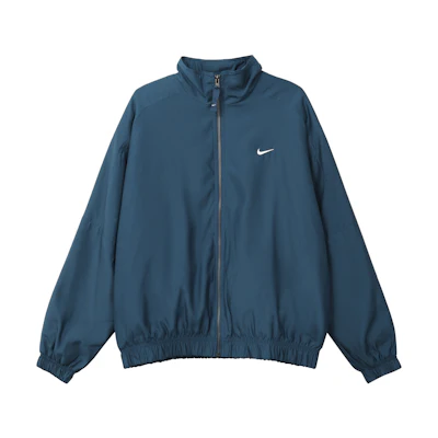 Nike Solo Swoosh Embroidered Logo Stand Collar Jacket Unisex - Blue DN1267-460