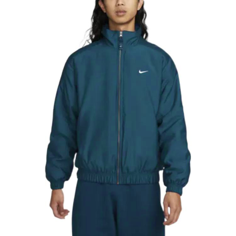 Purchase Nike Solo Swoosh Embroidered Logo Stand Collar Jacket Unisex - Blue DN1267-460