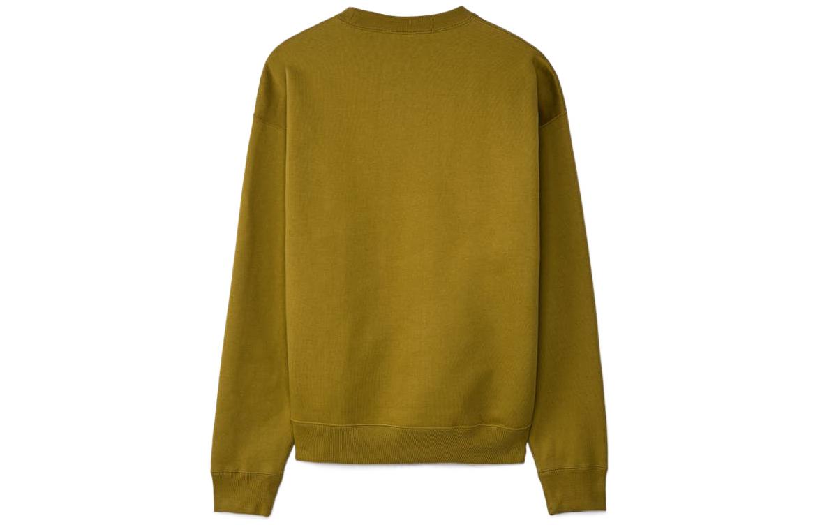 Lookbook Nike Solo Swoosh 刺繡標誌黃色情侶款刷毛運動衫 CV0554-318