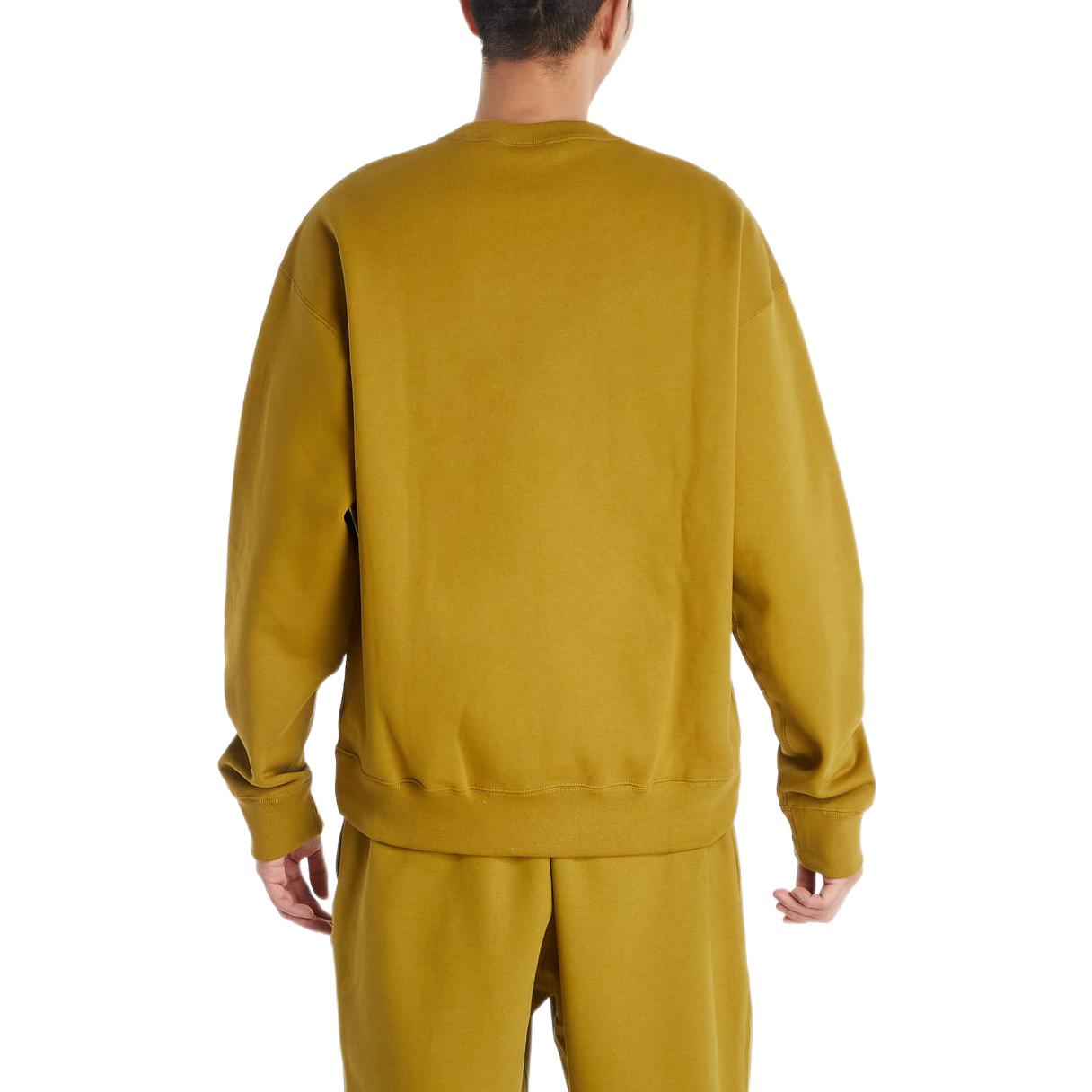 Purchase Nike Solo Swoosh 刺繡標誌黃色情侶款刷毛運動衫 CV0554-318