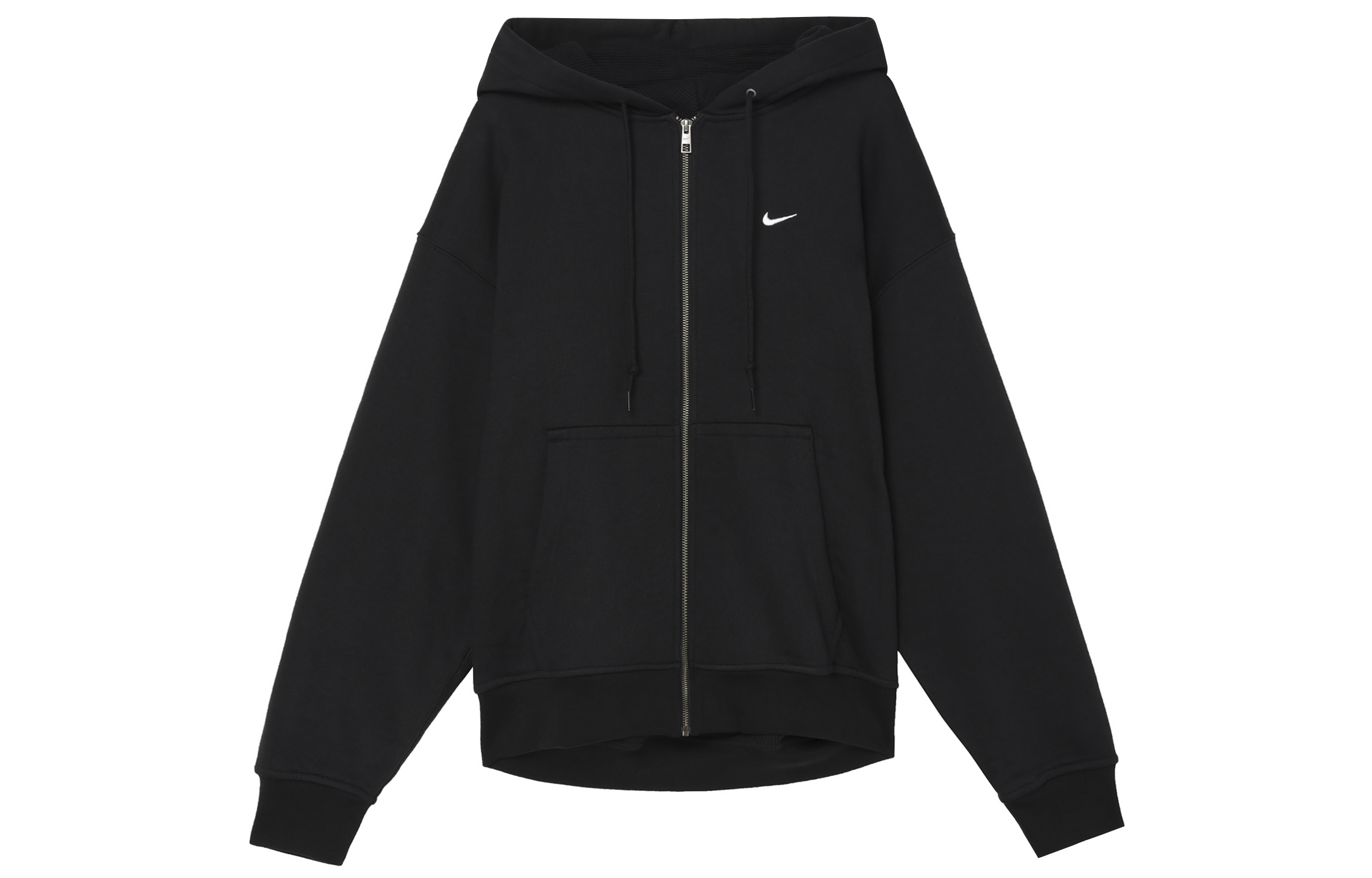 Nike Solo Swoosh Full-Zip Hoodie Jacket Black Versatile Outerwear FZ1165-010