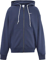 Nike Solo Swoosh Lightning Blue Zip-Up Hoodie Fleece Casual Jacket DR0404-437 Nike Solo Swoosh Lightning Blue Zip-Up Hoodie Fleece Casual Jacket DR0404-437