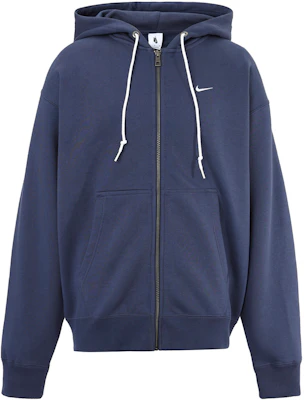 Nike Solo Swoosh Lightning Blue Zip-Up Hoodie Fleece Casual Jacket DR0404-437 Buy Nike Solo Swoosh Lightning Blue Zip-Up Hoodie Fleece Casual Jacket DR0404-437