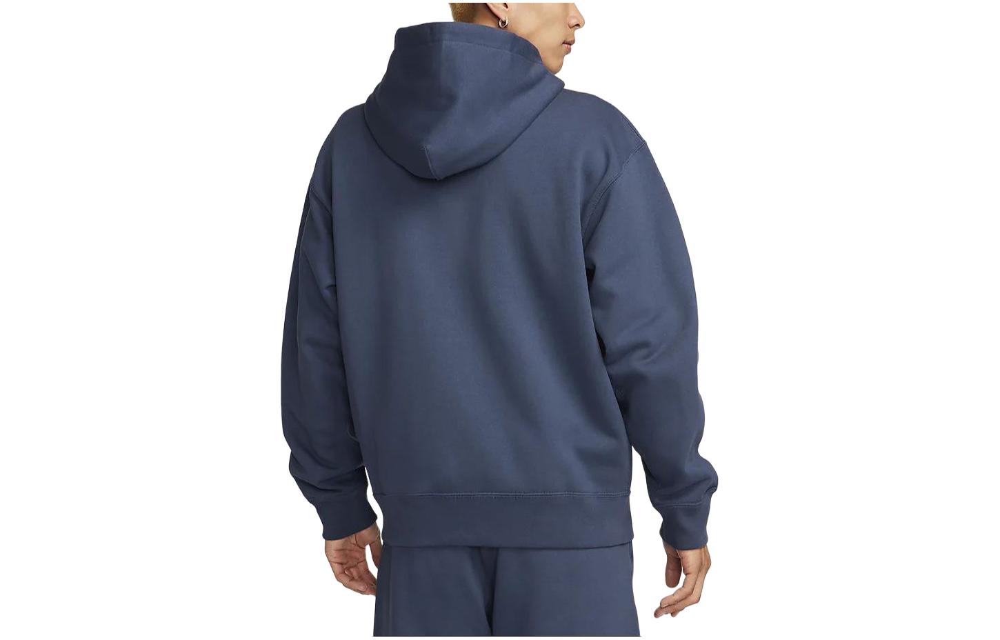 Lookbook Nike Solo Swoosh Lightning Blue Zip-Up Hoodie Fleece Casual Jacket DR0404-437