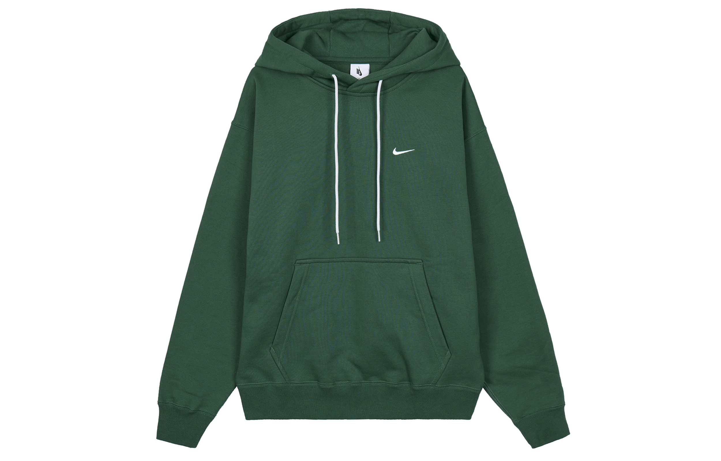 Nike Solo Swoosh Loose Fit Pullover Fleece Hoodie Fir Green DX1356-323