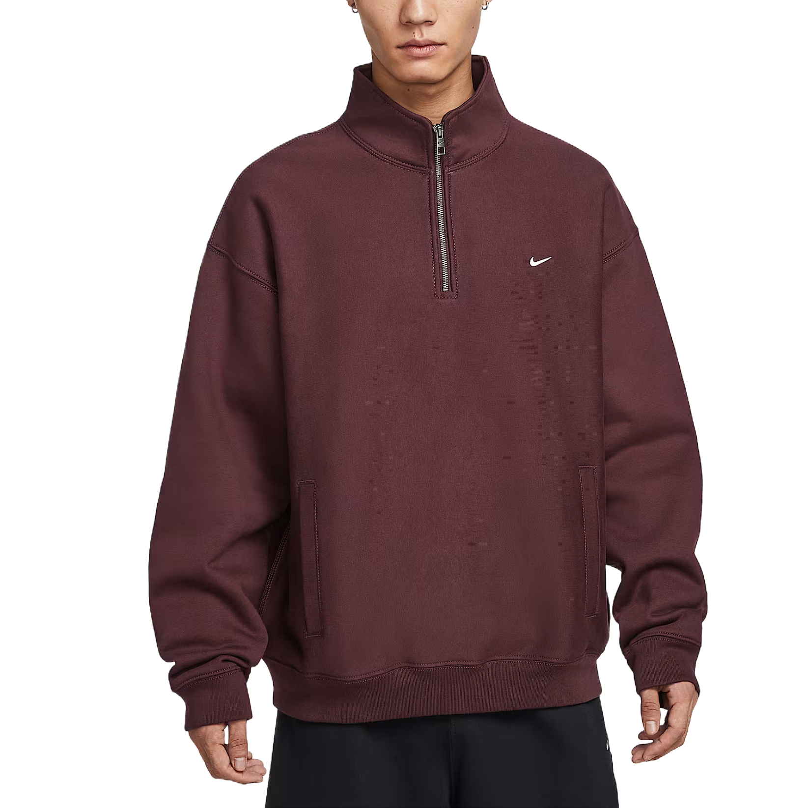 Nike Solo Swoosh Minimalist High-Neck Sweatshirt HV1095-652