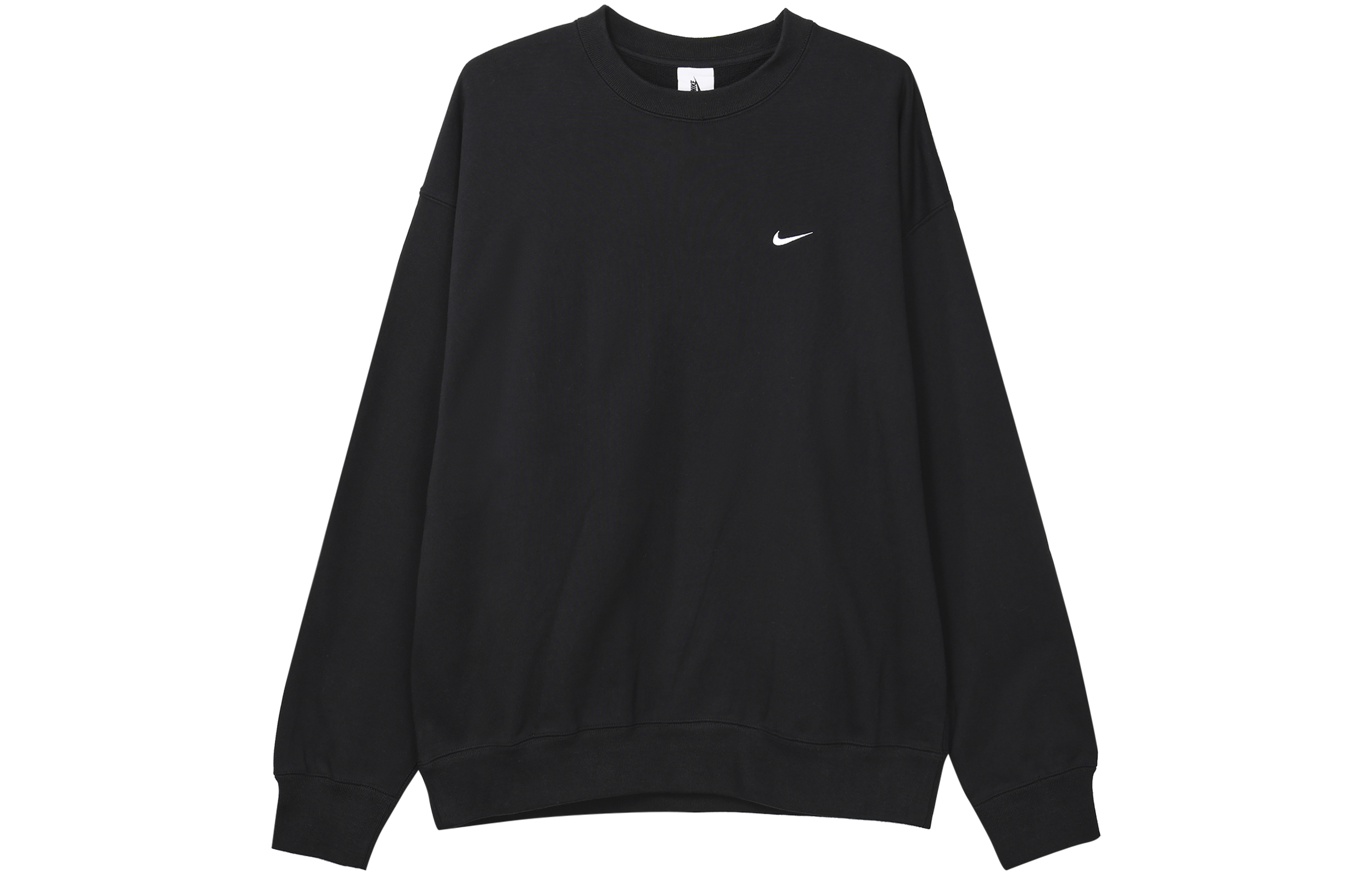 Nike Solo Swoosh Oversized Crewneck Sweatshirt Black DX0812-010