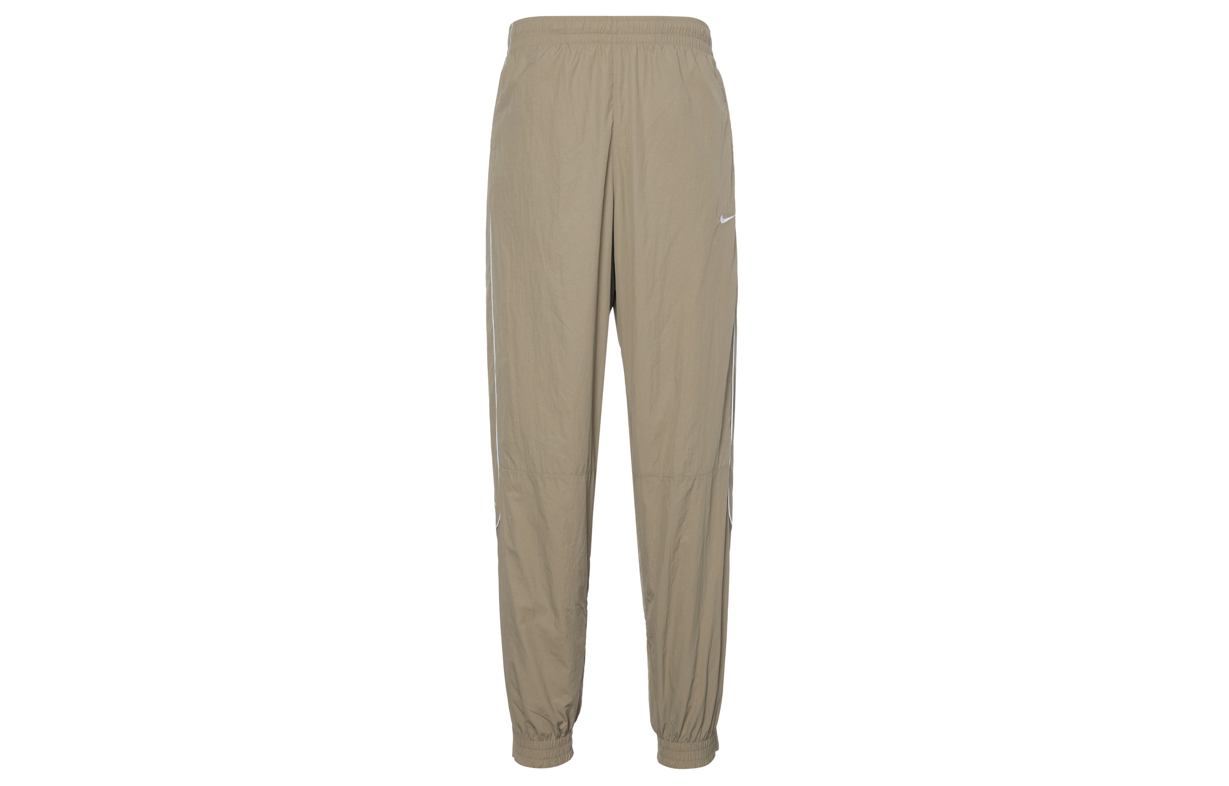 Nike Solo Swoosh Water-Resistant Woven Knit Pants Khaki/White FB8620-247