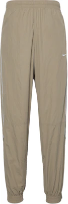 Nike Solo Swoosh Water-Resistant Woven Knit Pants Khaki/White FB8620-247 Buy Nike Solo Swoosh Water-Resistant Woven Knit Pants Khaki/White FB8620-247
