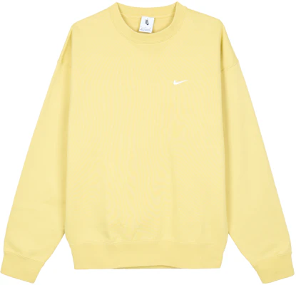 Nike Solo Swoosh Yellow Crewneck Sweatshirt Long Sleeve Logo Basic DX1362-700 Buy Nike Solo Swoosh Yellow Crewneck Sweatshirt Long Sleeve Logo Basic DX1362-700