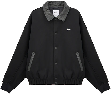 Nike Solo Wool 棒球風黑白時尚長袖外套 FZ1168-010 Buy Nike Solo Wool 棒球風黑白時尚長袖外套 FZ1168-010