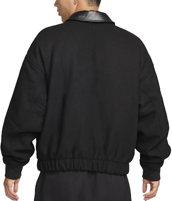 Nike Solo Wool 棒球風黑白時尚長袖外套 FZ1168-010 Lookbook Nike Solo Wool 棒球風黑白時尚長袖外套 FZ1168-010